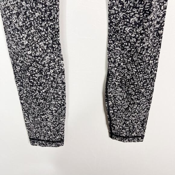 Lululemon Womens 2 Wunder Under Hi Rise 7/8 Tight Daisy Dust Alpine White Black - Picture 8 of 10
